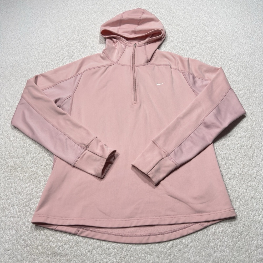 Nike Light Pink Quarter-Zip Hoodie